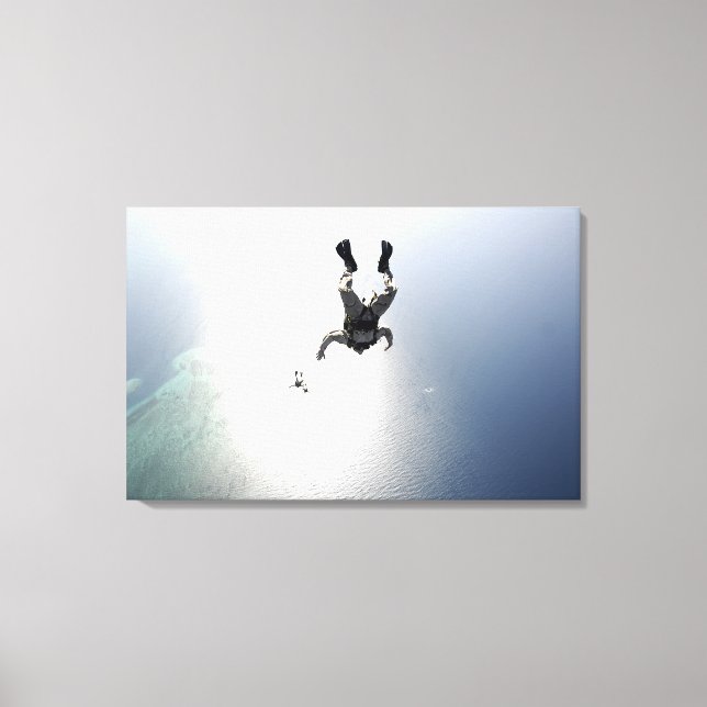 Toile parachutisme de l'armée de l'air américaine (Recto)