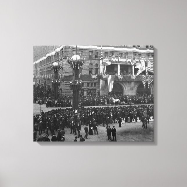 Toile Parade colombienne sur le lac Front Chicago (Recto)