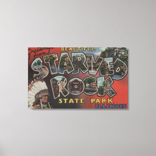Toile Parc d'état de Rock Starved - Grandes lettres scèn