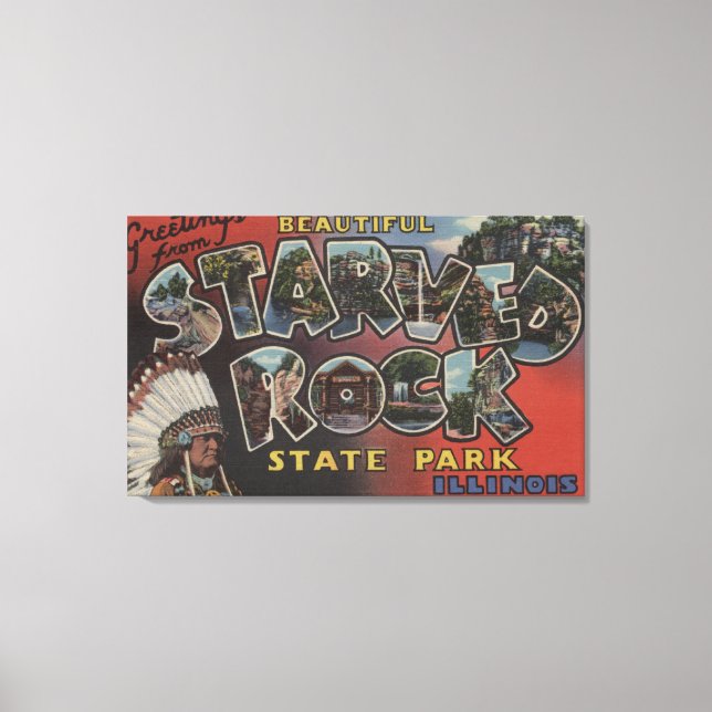 Toile Parc d'état de Rock Starved - Grandes lettres scèn (Recto)