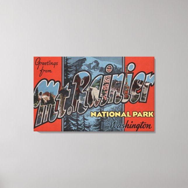 Toile Parc d'état du Mont Rainier, Washington (Recto)