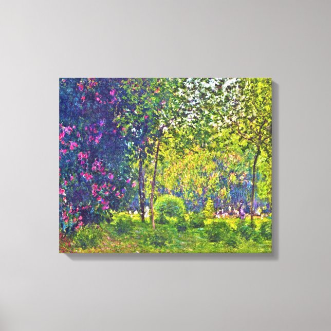 Toile Parc Monceau Claude Monet (Recto)