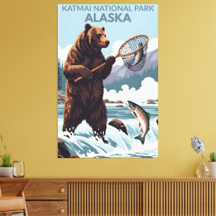 Toile Parc national Katmai, Alaska WPA