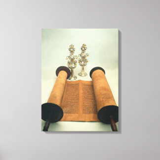 Toile Parchemin Torah avec les finitions de la couronne 