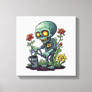 Toile Parent de plante zombie