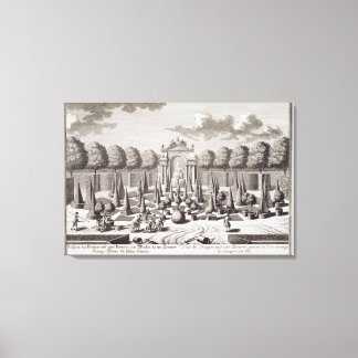 Toile Parterre aux orangers dans le jardin du