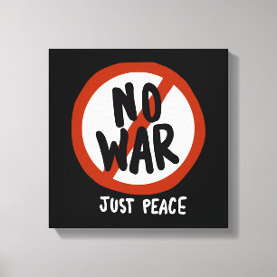 Toile Pas de guerre juste la paix