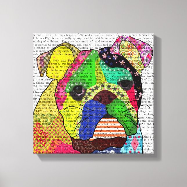 Toile Patchwork Bulldog (Recto)