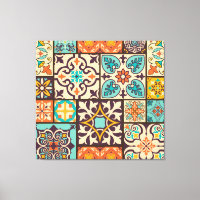 Patchwork coloré Islam Motifs Carrelage
