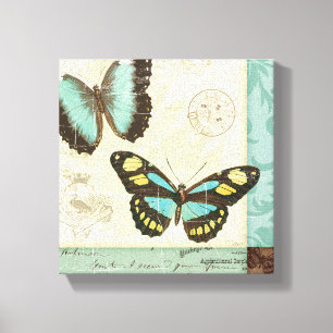 Toile Patchwork de papillon