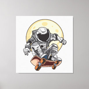 Toile Patin Astronaute