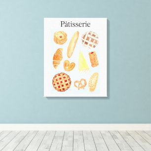 Toile Pâtisserie Boulangerie Française Pâtisserie Pain A