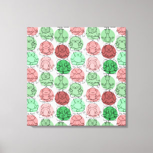 Toile Patter les yoga poses   Yoga seamless pattern 18