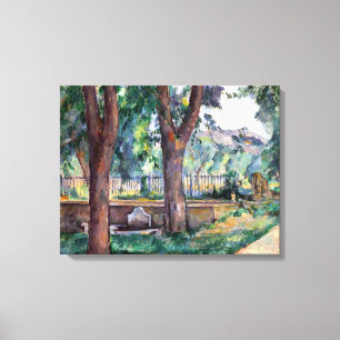 Toile Paul Cezanne La piscine au Jas de Bouffan