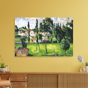 Toile Paul Cezanne - Paysage avec ligne de flottaison,