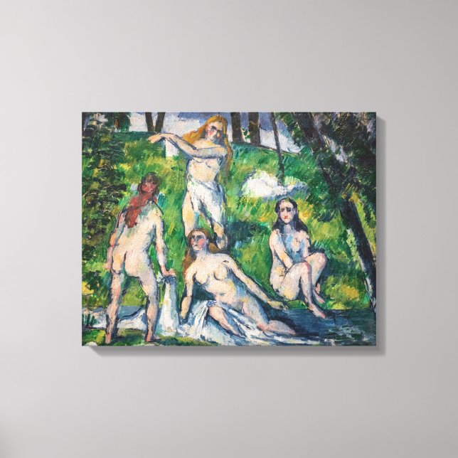 Toile Paul Cezanne - Quatre Bathers (Recto)