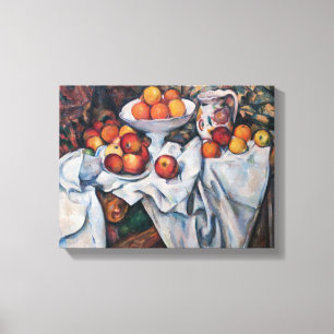 Toile Paul Cezanne - Vie morte, Pommes et Oranges