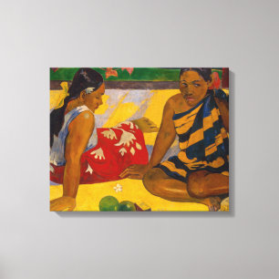 Toile Paul Gauguin - Femmes tahitiennes / Parau Api