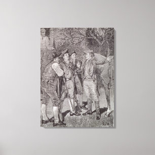 Toile Paul Revere à Lexington