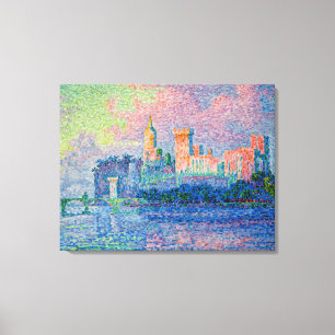 Toile Paul Signac - Le Palais Pape, Avignon