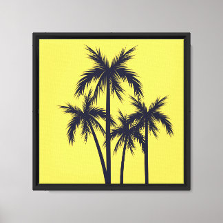 Toile Paumes de jaune