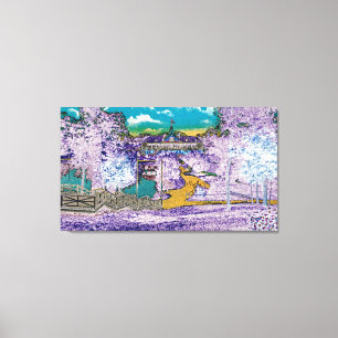 Toile PAVILLON ELGIN ILLINOIS LORDS PARK 1920'S Pâques