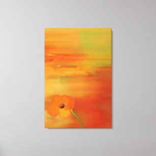 Toile Pavot en fleurs - abstrait