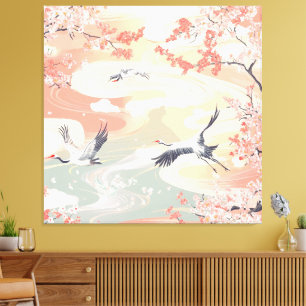 Toile Pays de la grue