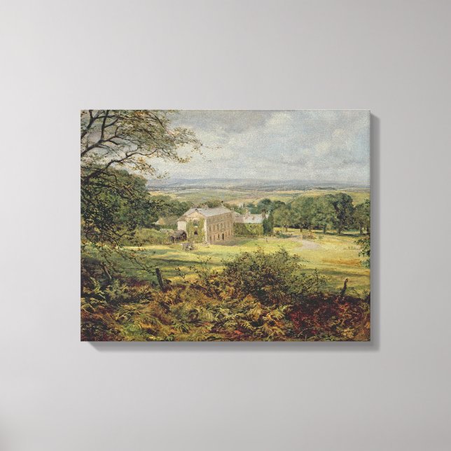 Toile Paysage anglais avec une maison, 19ème siècle (Recto)