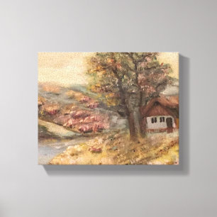 Toile Paysage aquarelle