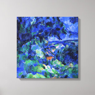 Toile Paysage bleu par Paul Cezanne