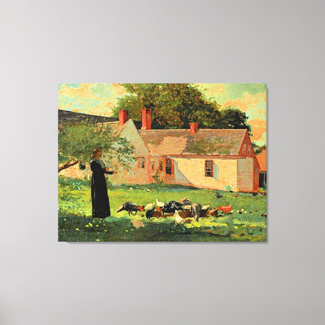 Toile Paysage, célèbre oeuvre de Winslow Homer, (Recto)