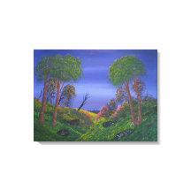 Paysage coloré de Rocky Valley Blue Sky