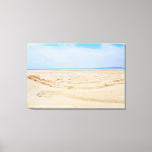 Toile Paysage côtier de plage de sable Photo de voyage