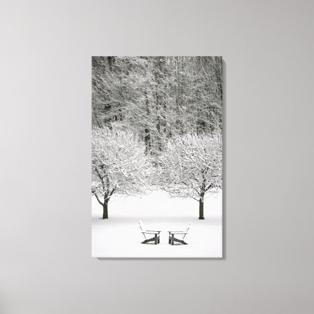 Toile Paysage couvert de neige (Recto)