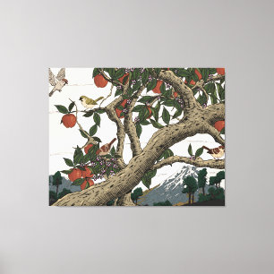 Toile Paysage d'arbres fruitiers