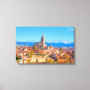 Toile Paysage de Ségovie, Espagne
