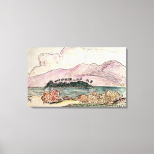 Toile Paysage de Tahitian (la semaine sur le papier)