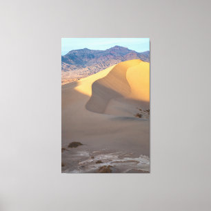 Toile Paysage des dunes de sable Mesquite avec montagnes