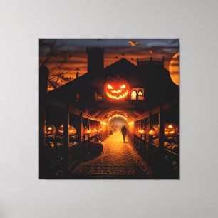 Toile Paysage d'Halloween cinq
