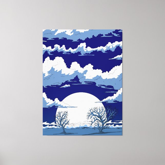 Toile Paysage d'hiver (Recto)