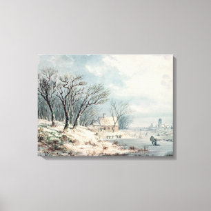 Toile Paysage : Hiver