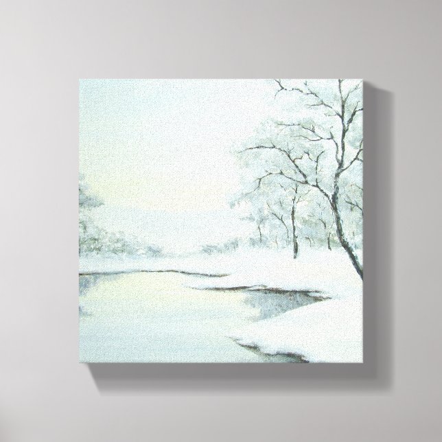 Toile Paysage hiver Icy Imprimer (Recto)