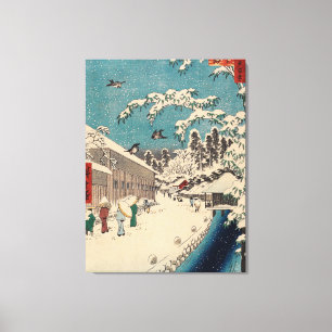 Toile Paysage hivernal d'Hiroshige japon ukiyo-e antique
