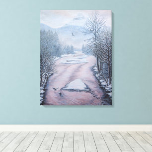 Toile Paysage hivernal peinture 9 Eagles River Imprimer