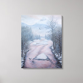 Toile Paysage hivernal peinture 9 Eagles River Imprimer