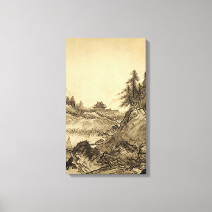 Toile Paysage hivernal Sesshu Toyo.