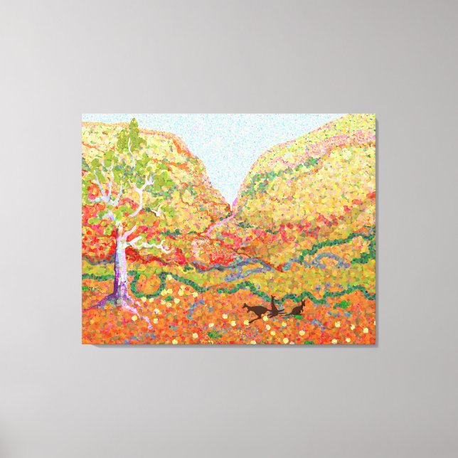 Toile Paysage impressionniste australien (Recto)