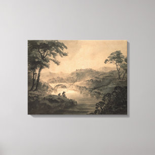 Toile Paysage (lavage de stylo et d'encre)