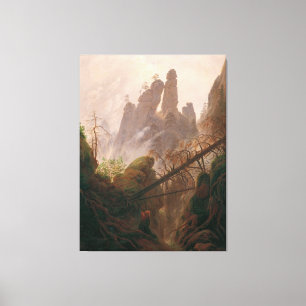 Toile Paysage rocheux dans les monts Elbe Sandstone